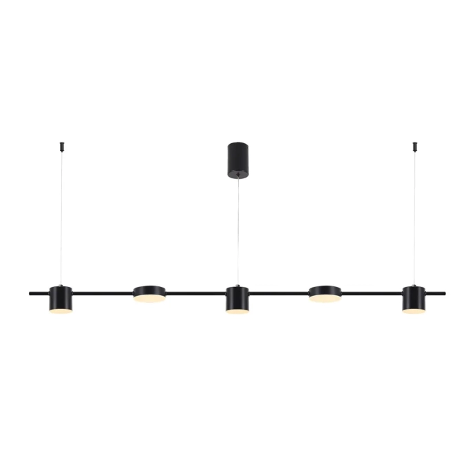 Pendente Bella Push Metal Preto e Acrílico 30 watts 150x1100x100mm PUS1PD01PT110