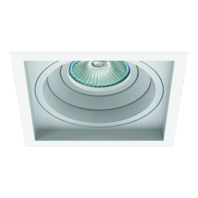 Embutido Interlight Micro Borda Recuado 1L Dicroica MR16  115x115x46mm IL 4716