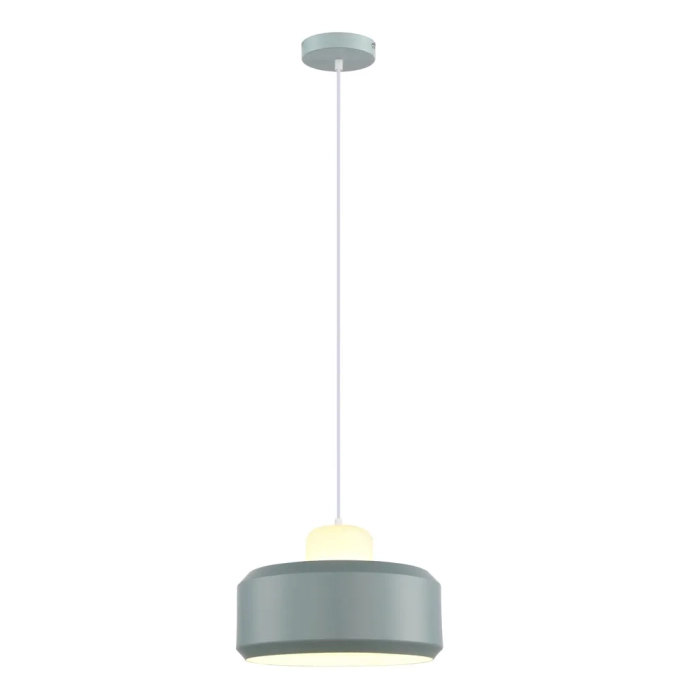 Pendente Bella Sut Vidro e Alumínio Cinza 1L E27 Ø350x250mm SUT1PD01CZ035