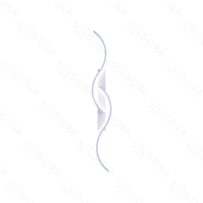 Arandela Sindora Metal e Silicone Branco 20 watts 3000K/4000K/6000K 740x110x50mm QB05301