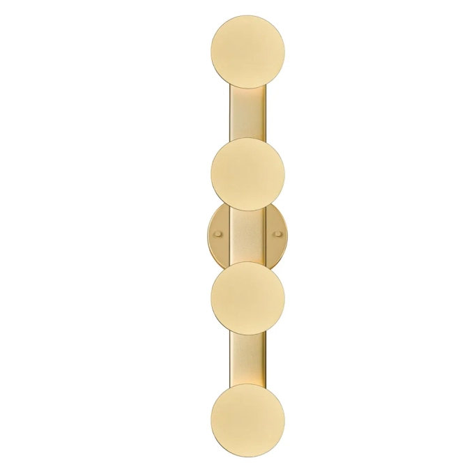 Arandela Bella Ribalta Alumínio e PC Dourado 20 watts 3000K 60x660x110mm RIB1AR01DR060