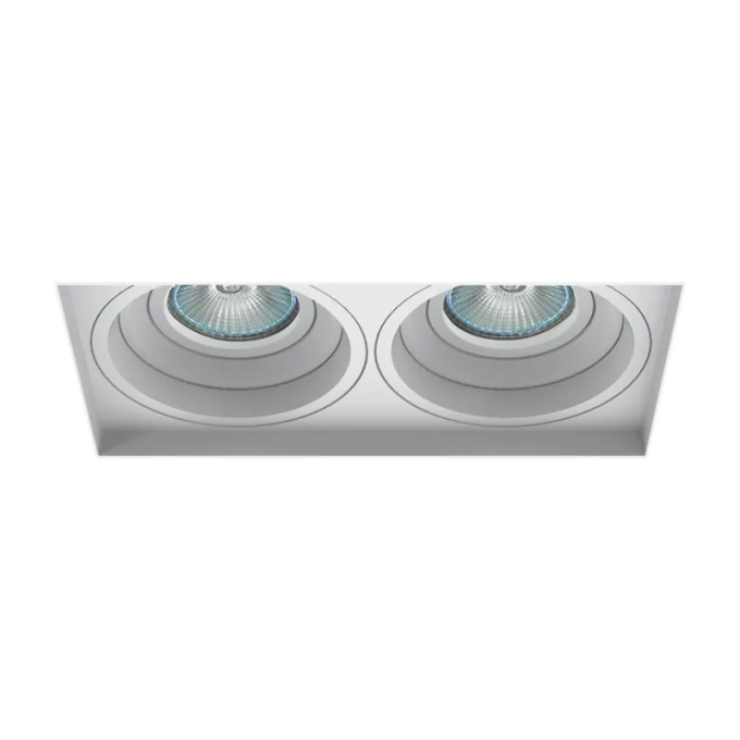Embutido Interlight No Frame Recuado 2L Dicroicas MR16 103x198x46mm IL 4719