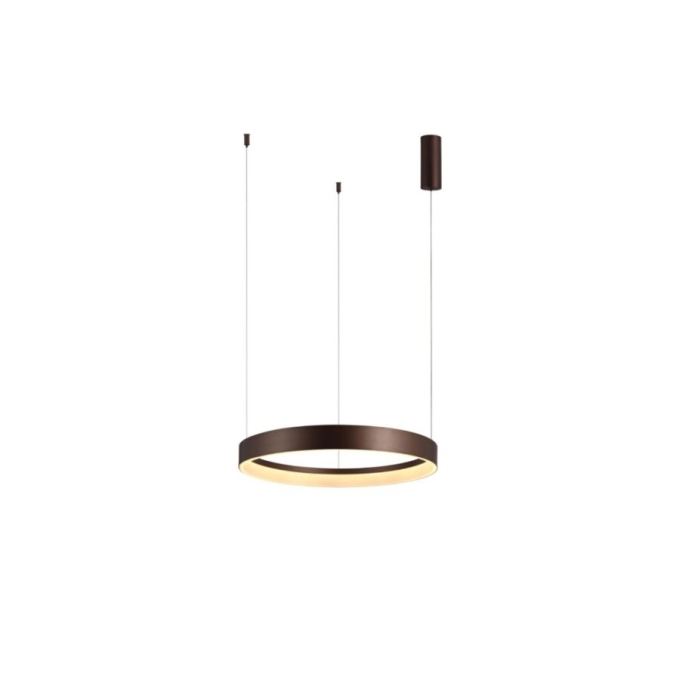 Pendente Bella Kaphi Café e Branco 30 watts 3000K Ø600x60mm KAP1PD01CF10