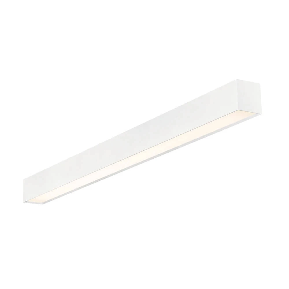 Plafon Newline Sobrepor Retangular Branco 2L Tubular 118x638x80mm Alumínio/Acrílico IN40321