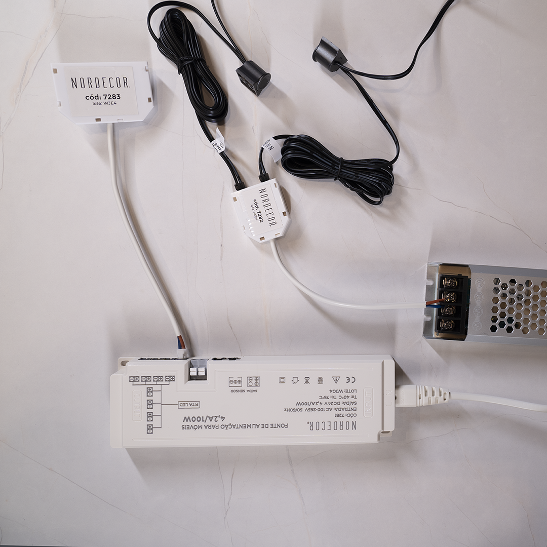 Conector de Derivação para Sensor Nordecor 12/24V 3 Entradas (3 Unidades) 7282