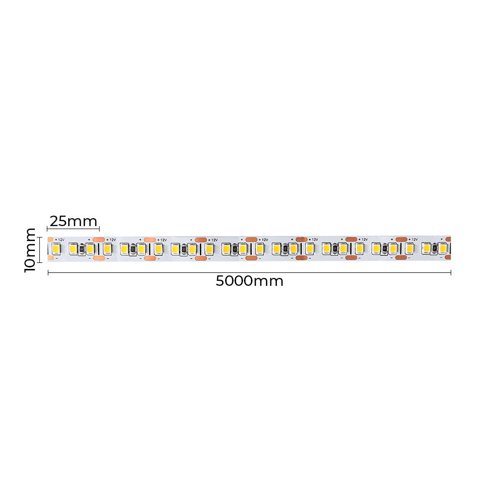 Fita LED Nordecor 15w/mt 168 leds IP20 10mm 12V 3000K (Rolo 50 metros) 7311