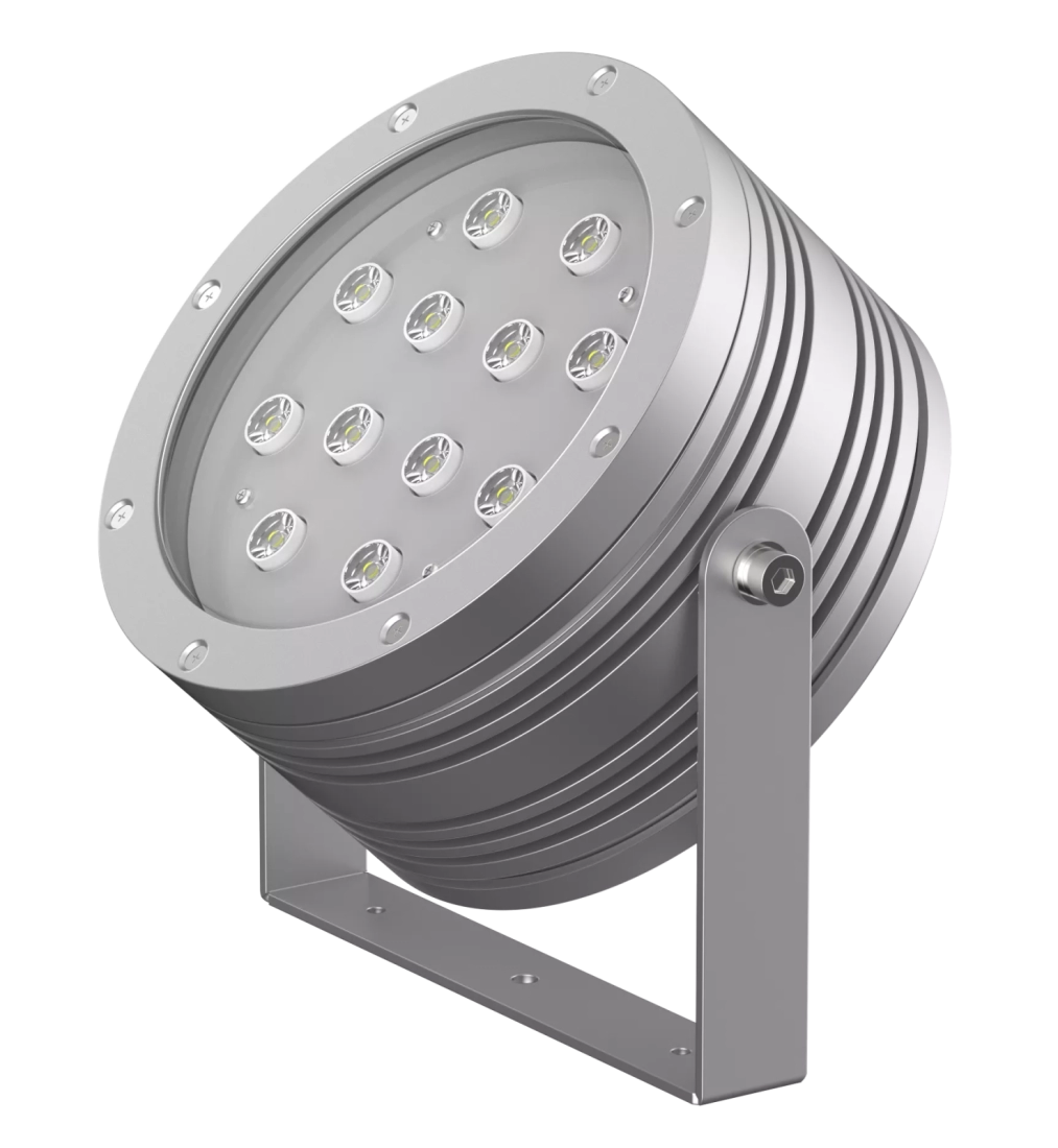 Projetor Powerlume Facho 4° 36 watts IP67 Alumínio e Difusor Acrílico Bivolt 192x102x230mm PJ36W