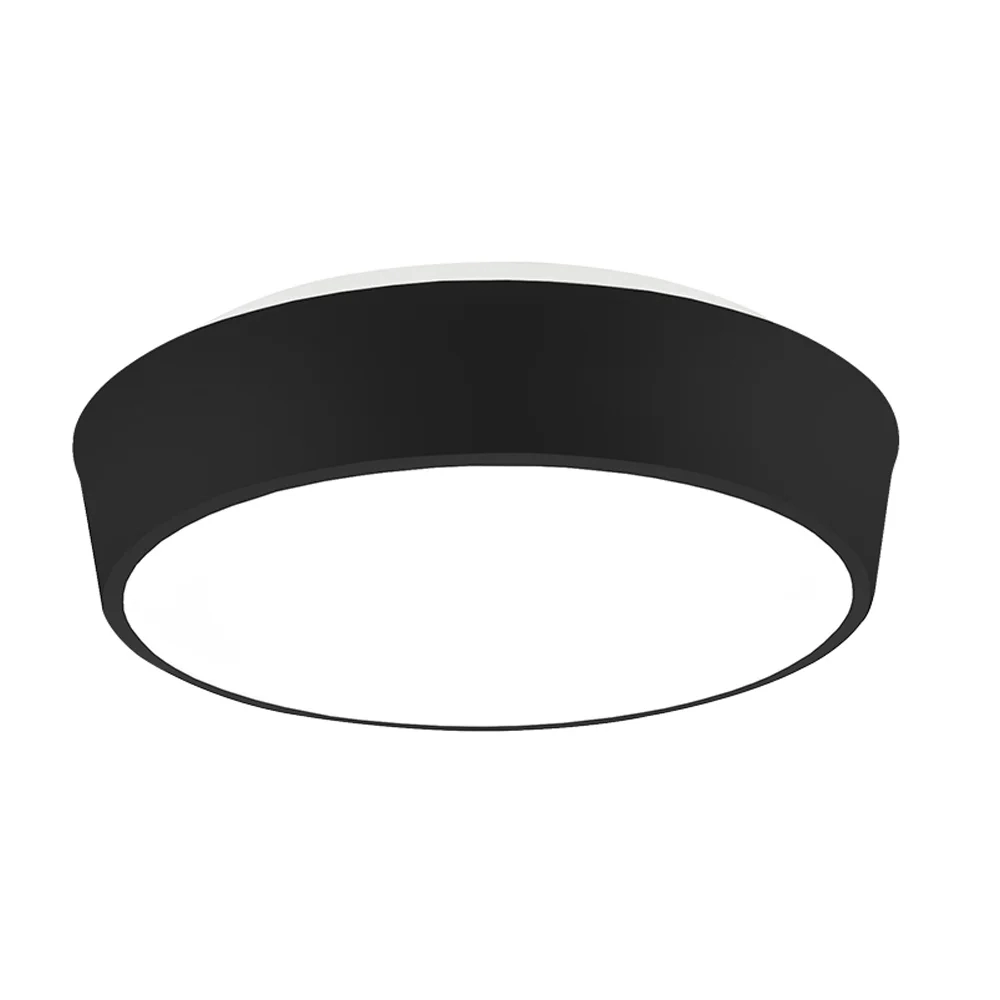 Plafon Newline Lunare Preto 37,8 watts 3000K Ø470X80mm PL02043LED