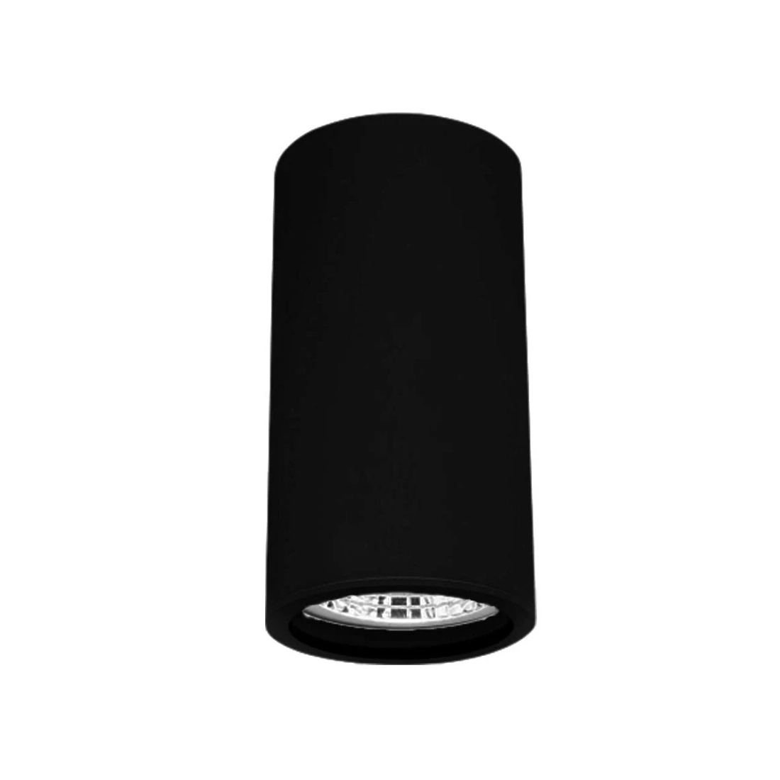 Plafon Sobrepor Newline Lisse PRETO 1L Dicróica MR16 Ø56x110mm IN50525