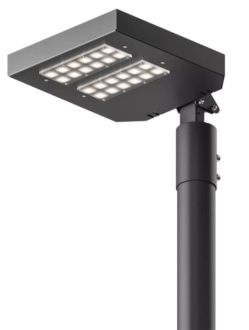 Luminária Pública Modular Powerlume 250 watts IP66 Alumínio e Policarbonato 820x288x45mm LP250W