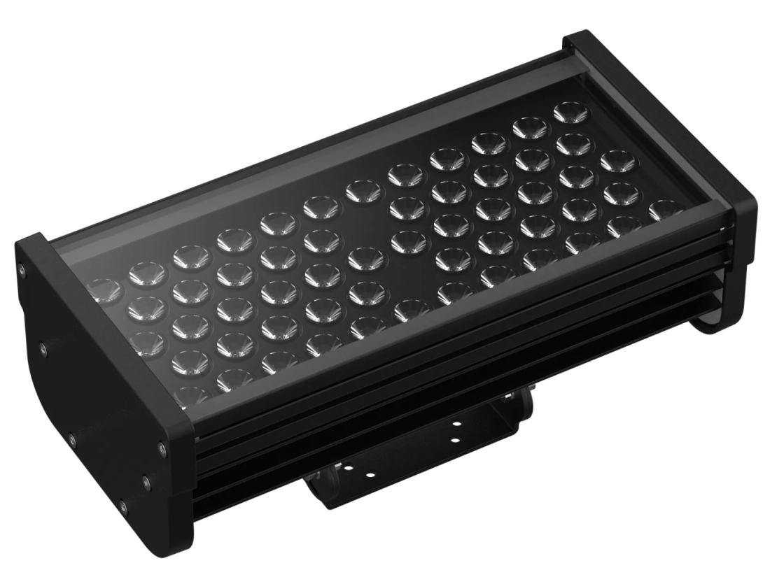 Projetor Powerlume Longo Alcance 60 watts IP67 Alumínio e Difusor Vidro Temperado Bivolt 180x372mm PLA60W