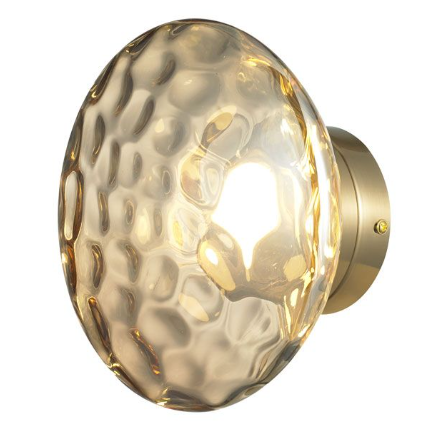 Arandela Bella Thea Champagne e Dourado 5 watts 3000K Ø200x90mm THE1AR01CH020