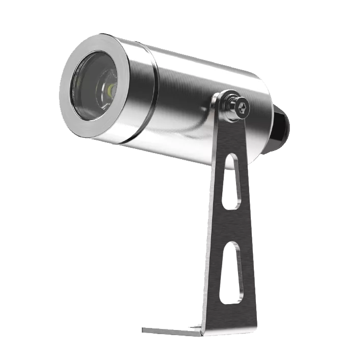 Projetor Powerlume Subaquático 3 watts IP68 24V Inox e Acrílico Bivolt Ø34x94x73mm PSA3W