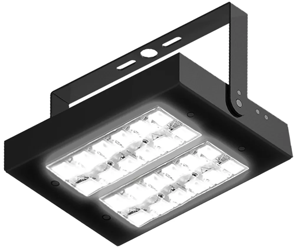 Luminária Industrial Powerlume 150 watts Alumínio e Lente em Policarbonato IP66 Bivolt 290x90x380mm MI150W