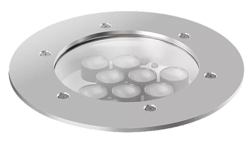 Embutido de Solo Powerlume 25 watts IP67 Alumínio e Difusor Acrílico Bivolt 180x177x150mm ESX25W