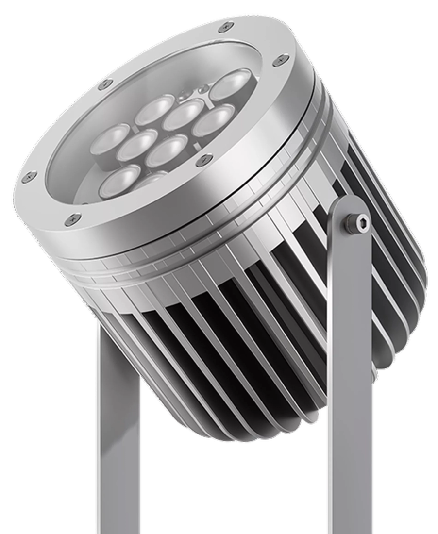 Finco de Jardim Powerlume 25 watts IP67 Alumínio e Difusor Acrílico Bivolt 350x168x144mm FJX25W