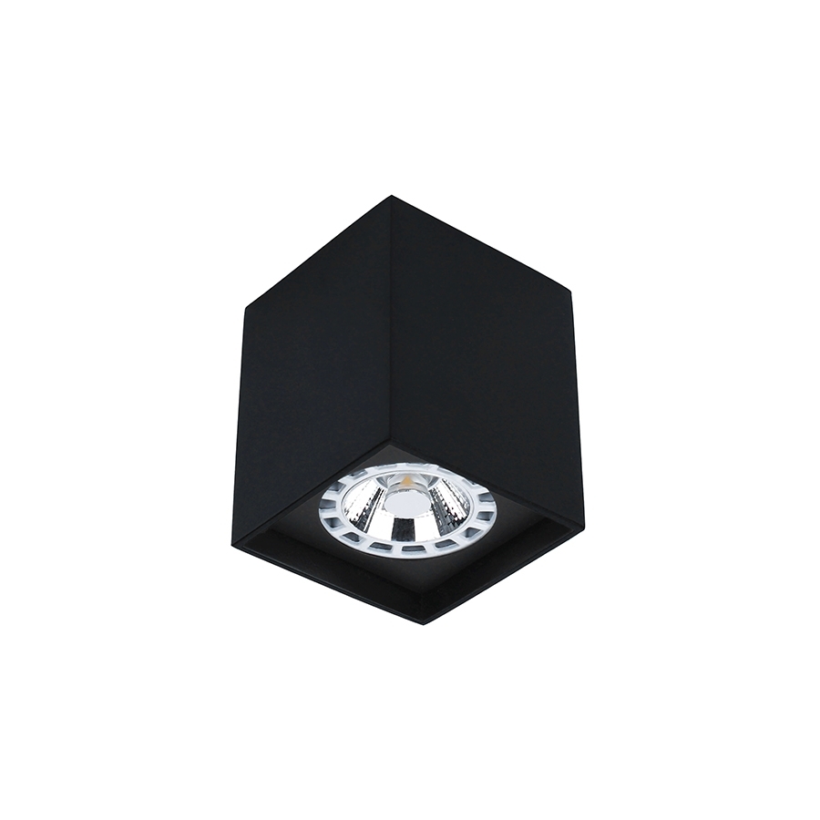 Plafon Newline Cube PRETO 1L PAR16/MR16 57x57x85mm PL03009
