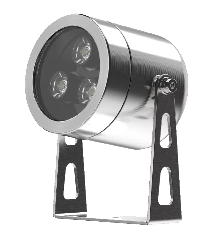 Projetor Powerlume Subaquático 9 watts IP68 24V Inox e Acrílico Bivolt Ø65x91x73mm PSA9W