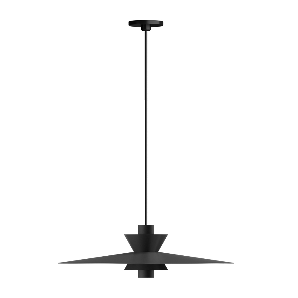 Pendente Newline Colibri Preto 5 watts 2700K Ø300x90mm Bivolt PD02046LED27