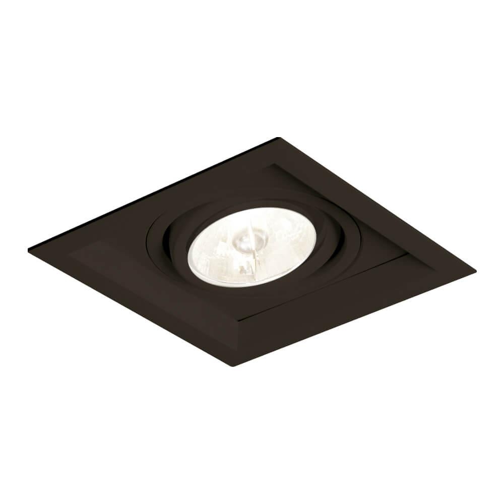 Embutido Direcional Newline Recuado II PRETO 1L PAR20 138x138x120mm IN50331
