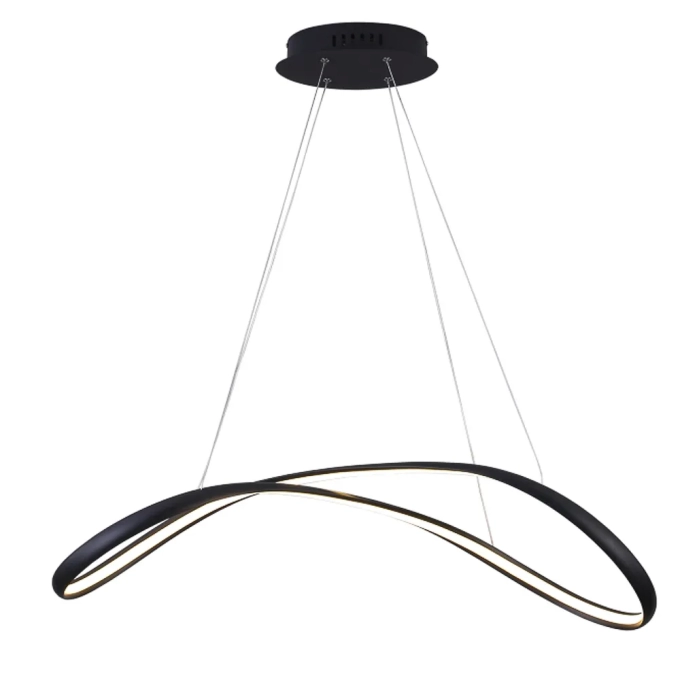 Pendente Bella Zig Preto 35 watts 3000K Ø880x320x220mm TP002B