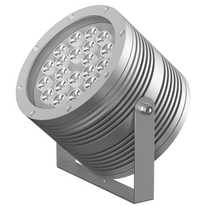 Projetor Powerlume Facho 4° 60 watts IP67 Alumínio e Difusor Acrílico Bivolt 192x142x230mm PJ60W