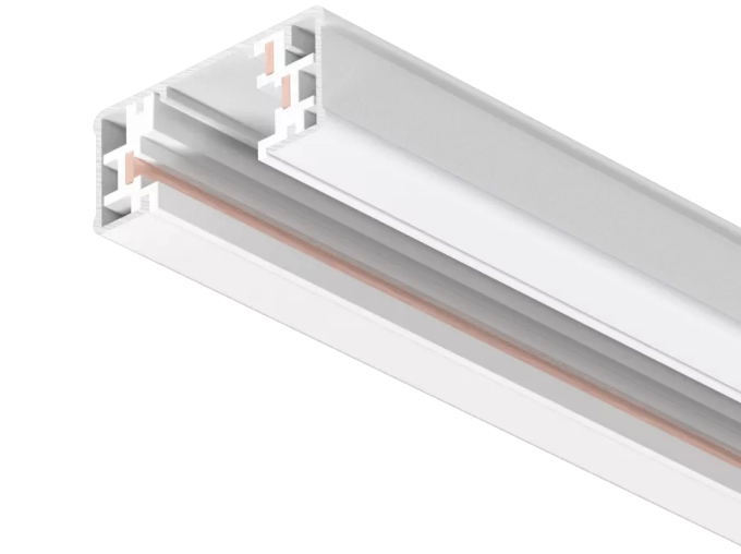Trilho Powerlume Eletrificado Sobrepor Branco Alumínio e PVC IP20 Bivolt 3000mm TRI3-300