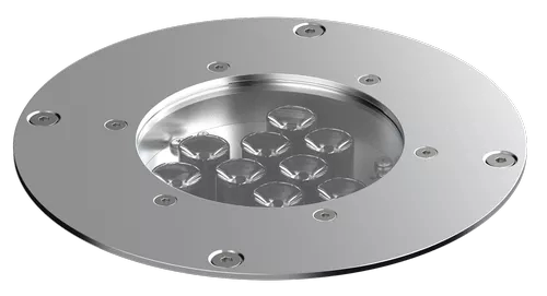 Embutido de Solo Powerlume 25 watts IP67 Alumínio e Difusor Acrílico Bivolt 180x177x150mm ESX25W
