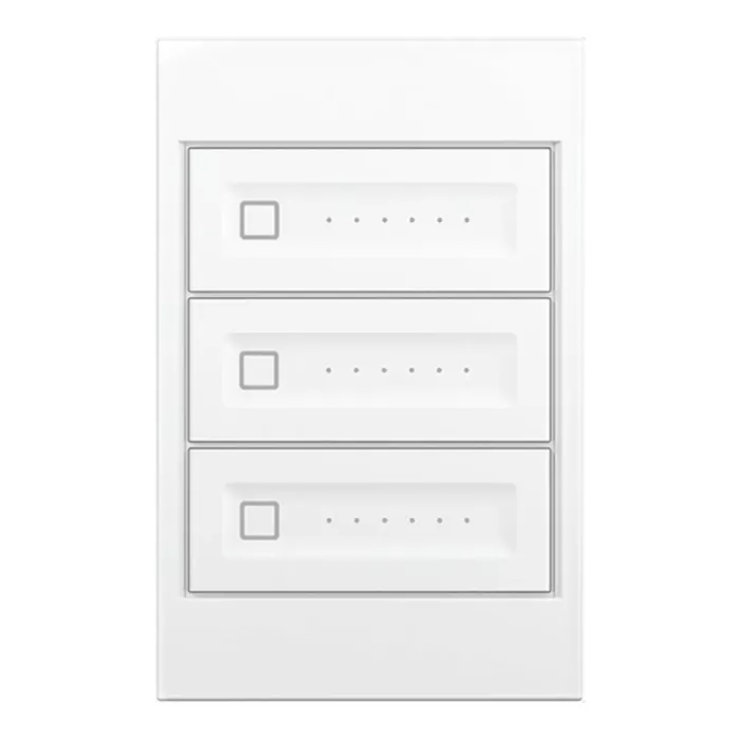 Dimmer Triplo Stella S. Touch Policarbonato Branco 300VA STO24003BR