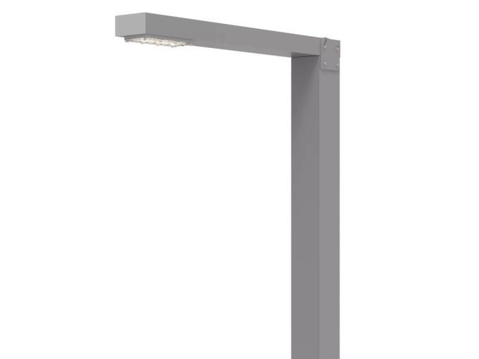 Luminária de Poste Powerlume Pétala 50 watts IP66 Alumínio Bivolt 800x100mm PS01-50W