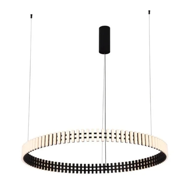 Pendente Bella Xylo Metal e Acrílico Preto e Branco 48 watts 3000K Ø1030X75mm XYL1PD01PT20