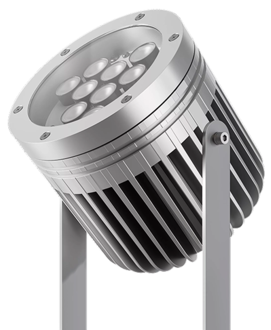 Finco de Jardim Powerlume 25 watts IP67 Alumínio e Difusor Acrílico Bivolt 350x168x144mm FJX25W