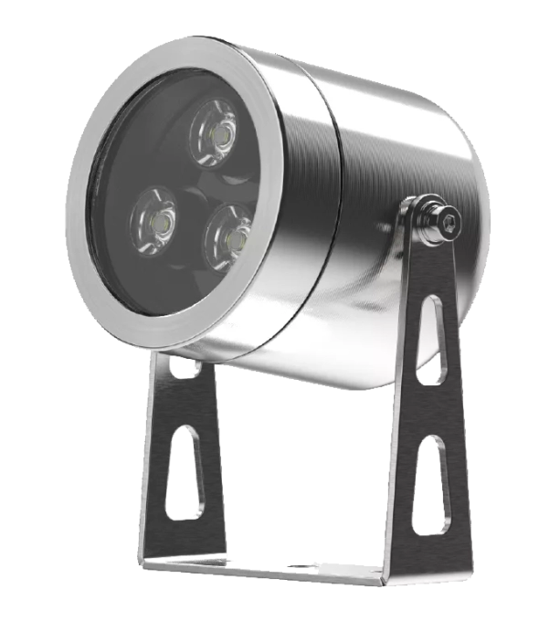 Projetor Powerlume Subaquático 9 watts IP68 24V Inox e Acrílico Bivolt Ø65x91x73mm PSA9W