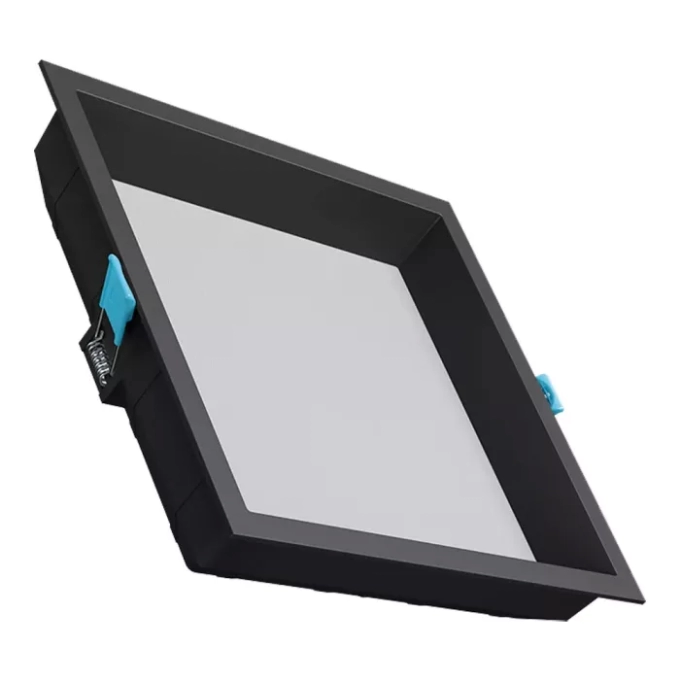Luminária de Embutir Stella S. Deep 20 watts 4000K Preto Super Recuada Dimerizável 300x300mm Bivolt STL24908PTO/40