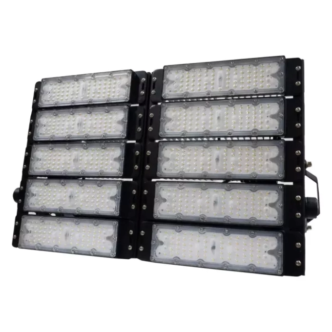 Projetor Led Nordecor Dune Pro Externo 500 watts 6500K IP66 Preto 685x105x450mm 5054