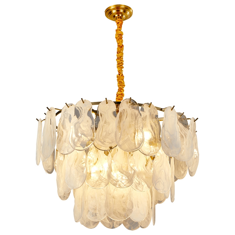 Pendente Nordecor Velle 6L E14 Dourado Fosco Ø600mm 2950