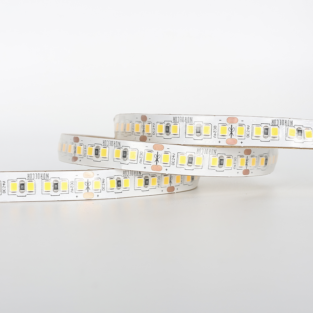 Fita LED Nordecor 8w/mt 180 leds IP66 10mm 24V 3000K (Rolo 10 metros) 7335