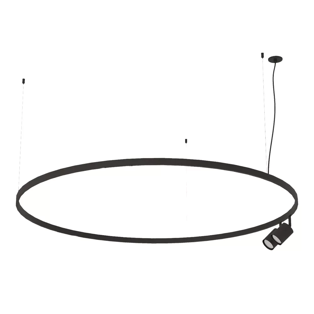 Pendente Bella Itália Air Redondo 2 Spots Dicróica Ø600mm 90370273