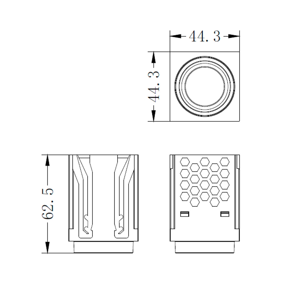 Módulo Dowlight Led Embutido Nordecor Tap Redondo 5 watts 2700K 24° Branco IRC90 Bivolt 44,3x44,3x62,5mm 6666