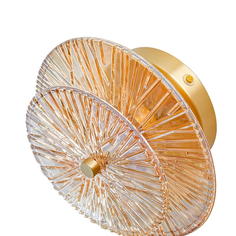 Arandela Nordecor Tyfa 5 watts 3000K Dourado Fosco Bivolt Ø280mm 2964 PREN