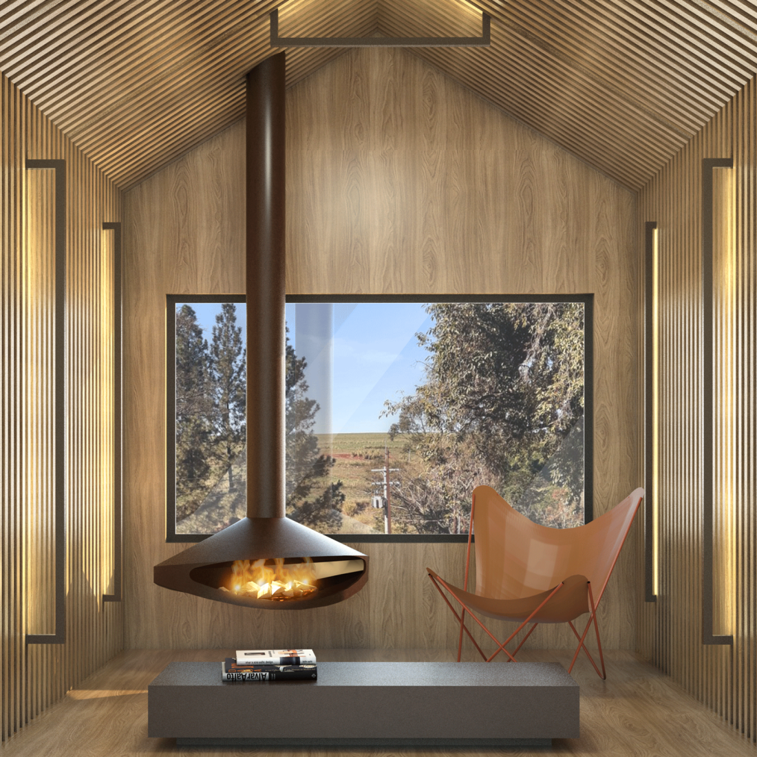 Arandela Bella Itália Cuadro 3000K IP65 Uso Externo 2130x40x140mm 90910304201