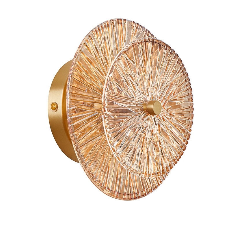 Arandela Nordecor Tyfa 5 watts 3000K Dourado Fosco Bivolt Ø280mm 2964 PREN