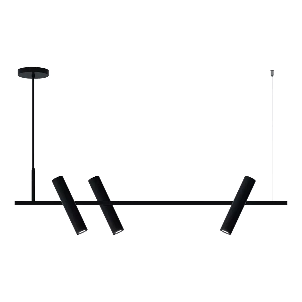 Pendente Montare Cetus Plus 3L Mini Dicroica MR11 1400x100x250mm 318140