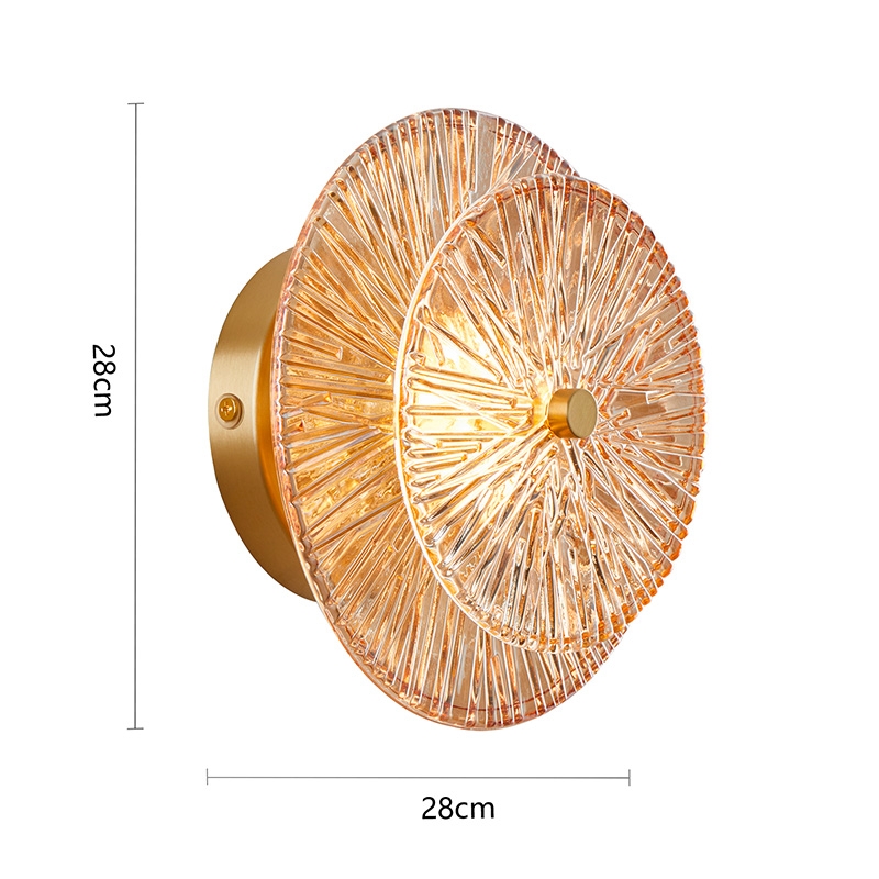 Arandela Nordecor Tyfa 5 watts 3000K Dourado Fosco Bivolt Ø280mm 2964 PREN