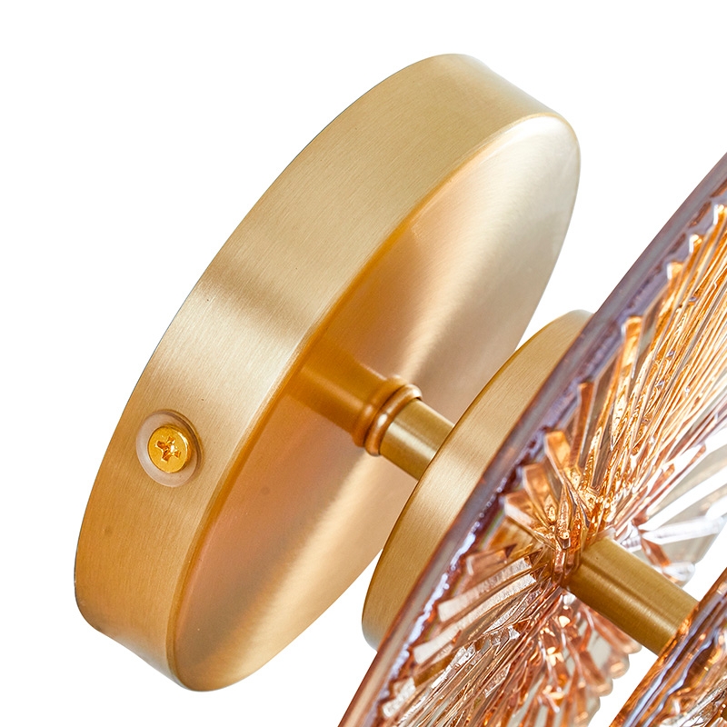 Arandela Nordecor Tyfa 5 watts 3000K Dourado Fosco Bivolt Ø280mm 2964 PREN