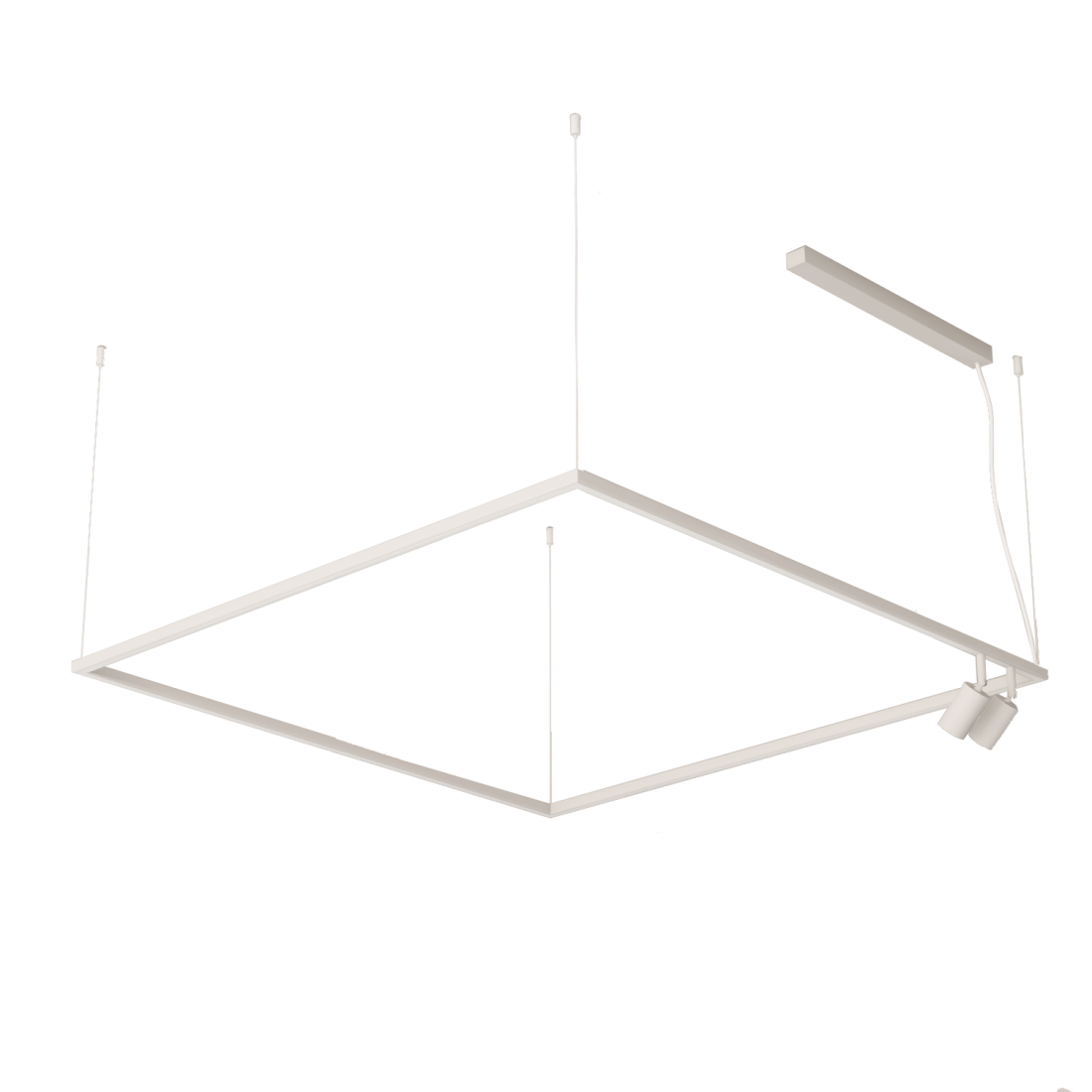 Pendente Bella Itália Risk Ret SPT 36 watts + 1L MR11 500X500mm 9036022540
