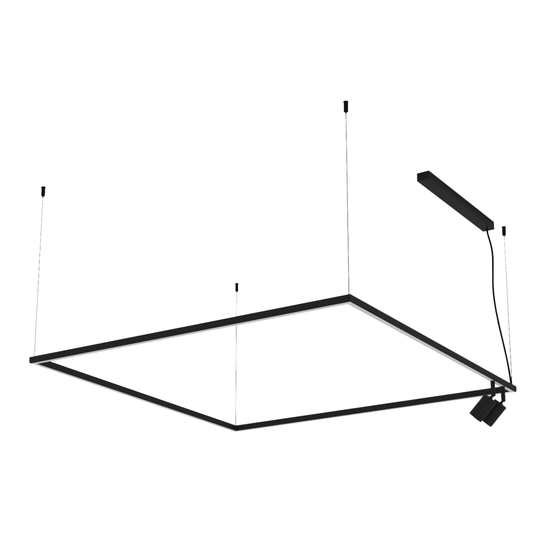 Pendente Bella Itália Risk Ret SPT 72 watts + 2L MR11 1000X1000mm 9036022940 