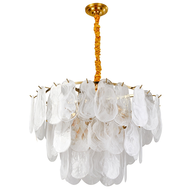 Pendente Nordecor Velle 6L E14 Dourado Fosco Ø600mm 2950