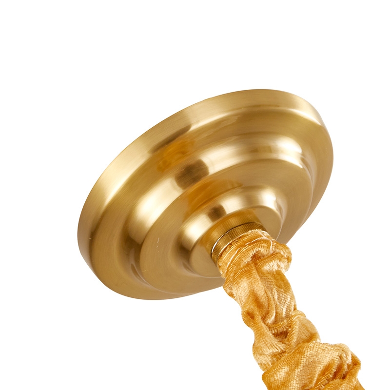 Pendente Nordecor Velle 6L E14 Dourado Fosco Ø600mm 2950