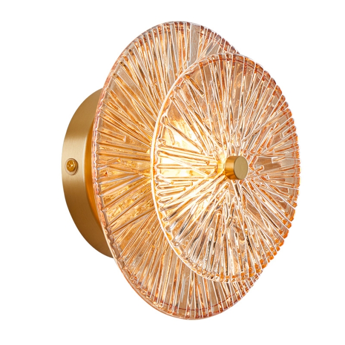 Arandela Nordecor Tyfa 5 watts 3000K Dourado Fosco Bivolt Ø280mm 2964 PREN